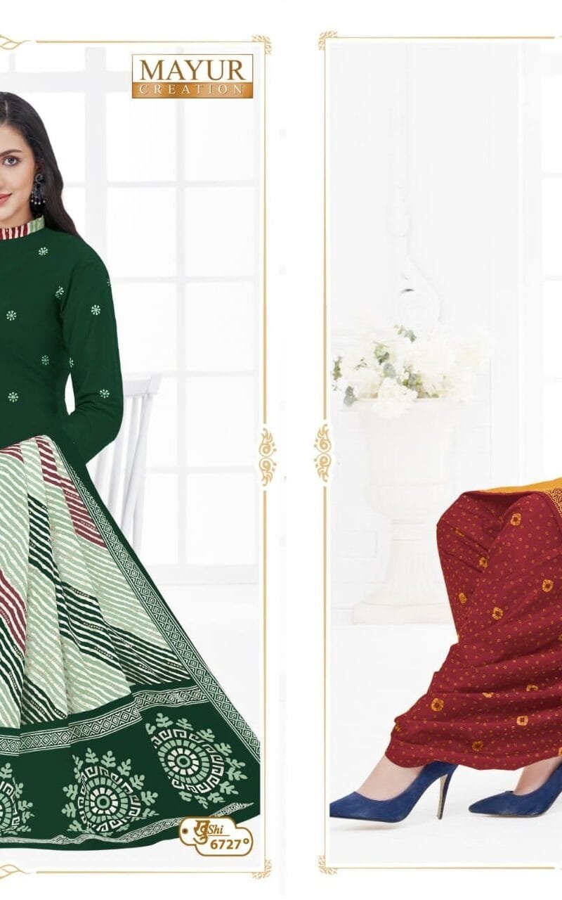 Khushi Vol 67 Mayur Creation Wholesale Cotton Dress Material