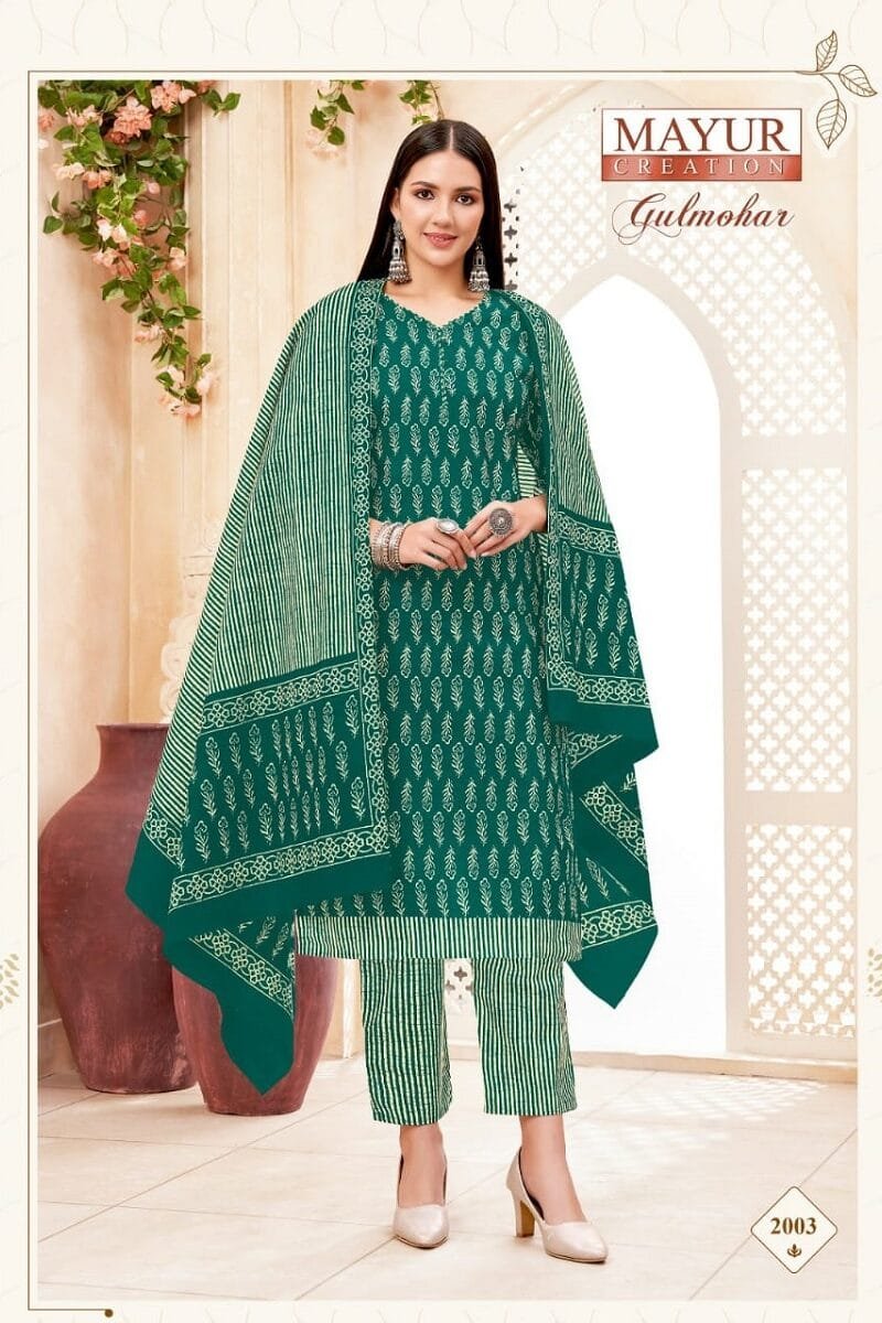 Mayur Gulmohar Vol-2 Kurti Pant With Dupatta