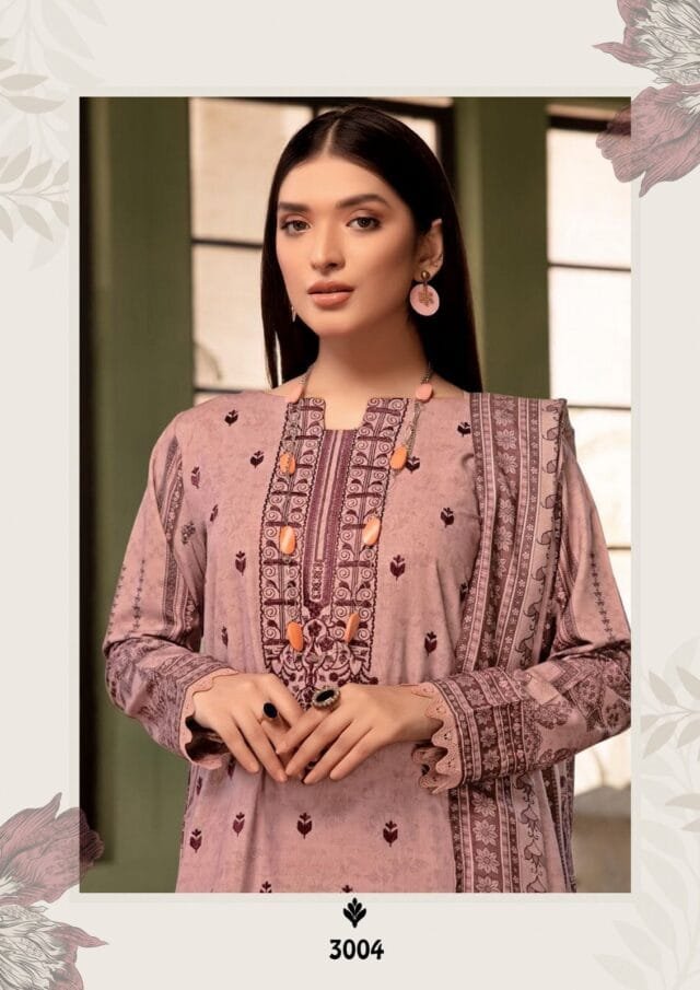 Mysha Self Embroidery Collection Gull Aahmed Lawn Collection