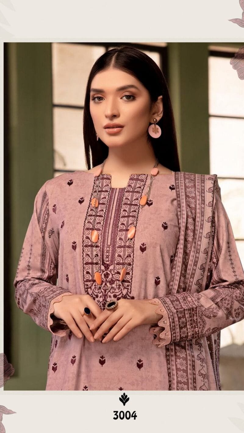 Mysha Self Embroidery Collection Gull Aahmed Lawn Collection