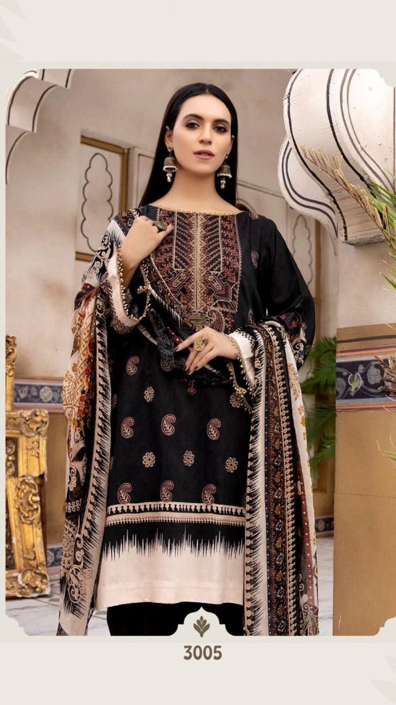 Mysha Self Embroidery Collection Gull Aahmed Lawn Collection