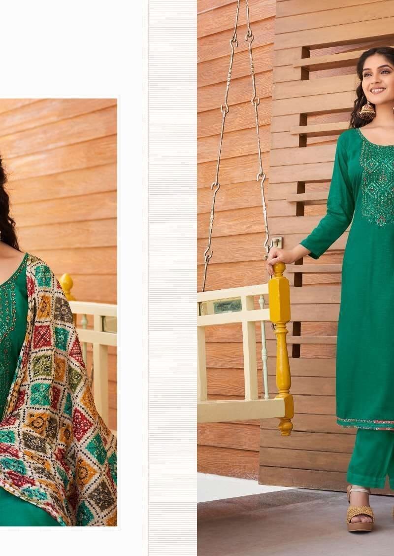 Nivisha Vol 3 Levisha Pure Rayon Slub With Embroidery