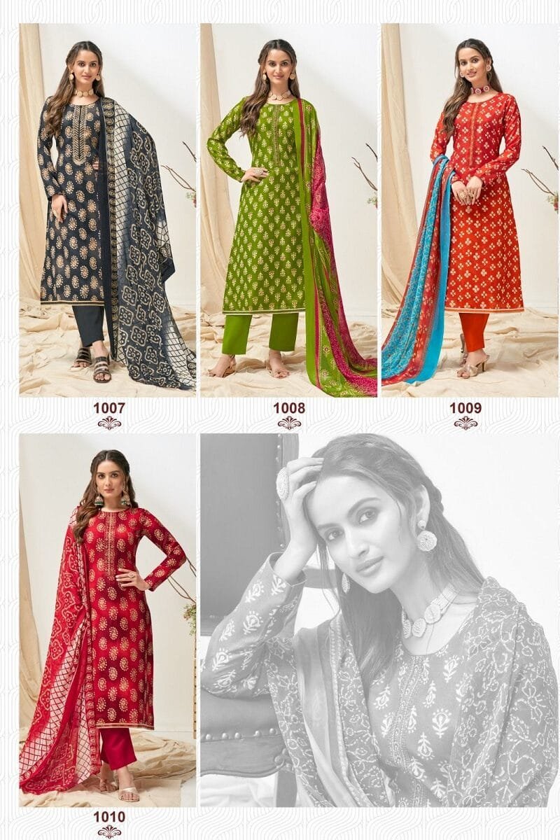 Nykaa Vol 1 Suryajyoti Cotton Slub With Foil Print