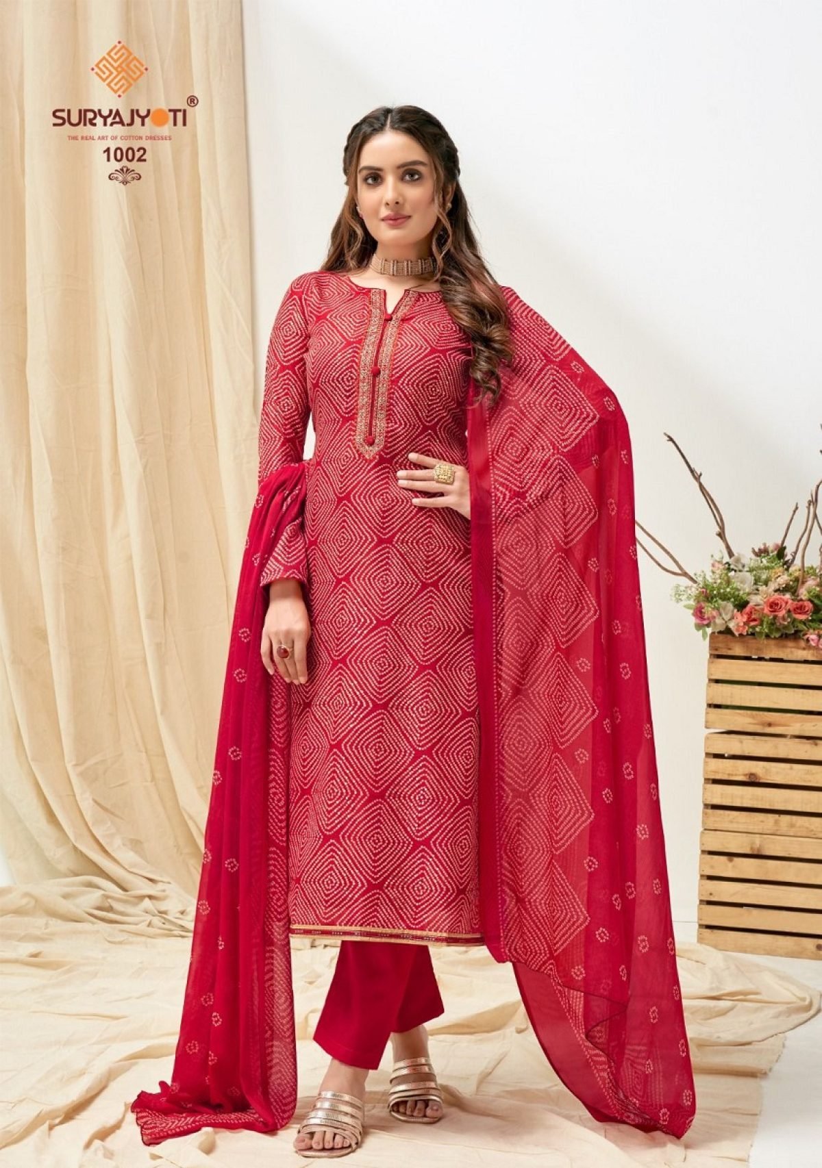 Suryajyoti designer cotton hot sale salwar suits