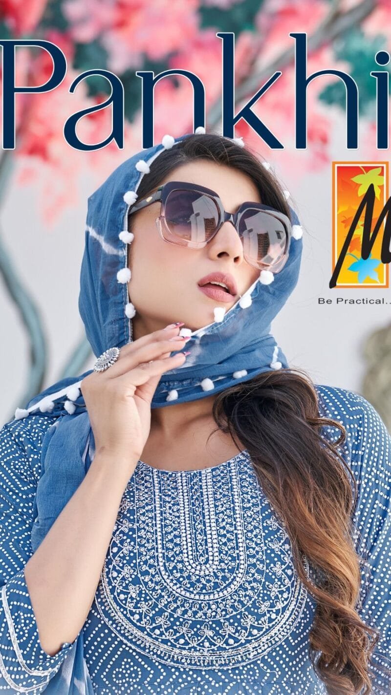 Nyra cut Top Pant Dupatta Master Pankhi Readymade