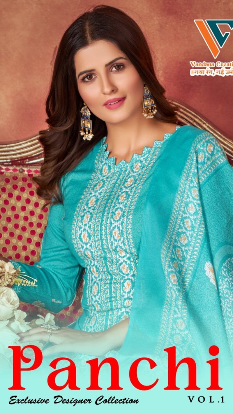 Panchi Vol 1 Vandana Creation Road Print Designs With Sequence Work