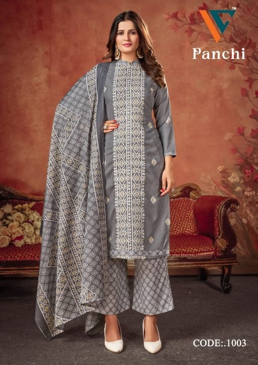 Panchi Vol 1 Vandana Creation Road Print Designs With Sequence Work