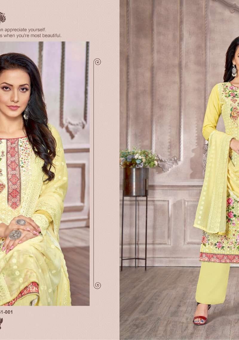 Pari Harshit Fashion Pure Cotton Chiffli Designer Print Suits