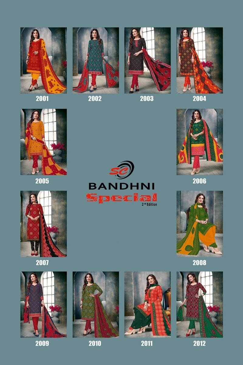 SC Bandhani Special Vol 2 Wholesale Cotton Dress Material