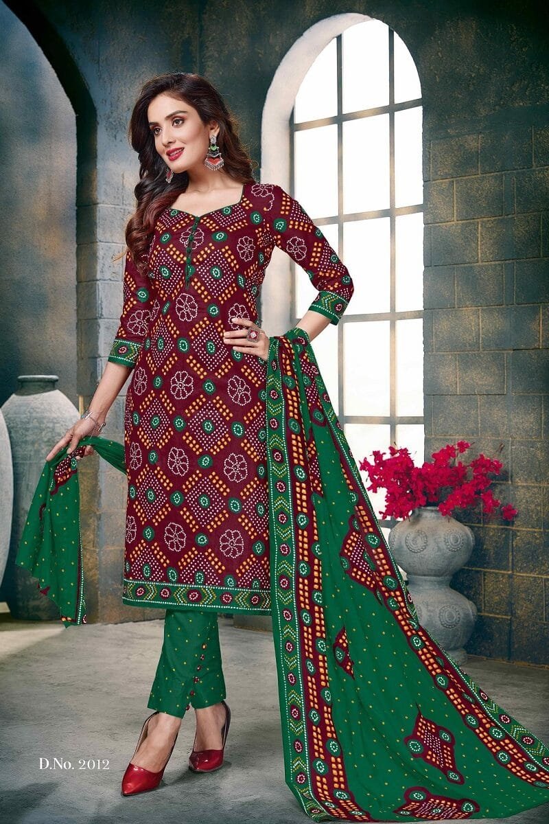 SC Bandhani Special Vol 2 Wholesale Cotton Dress Material