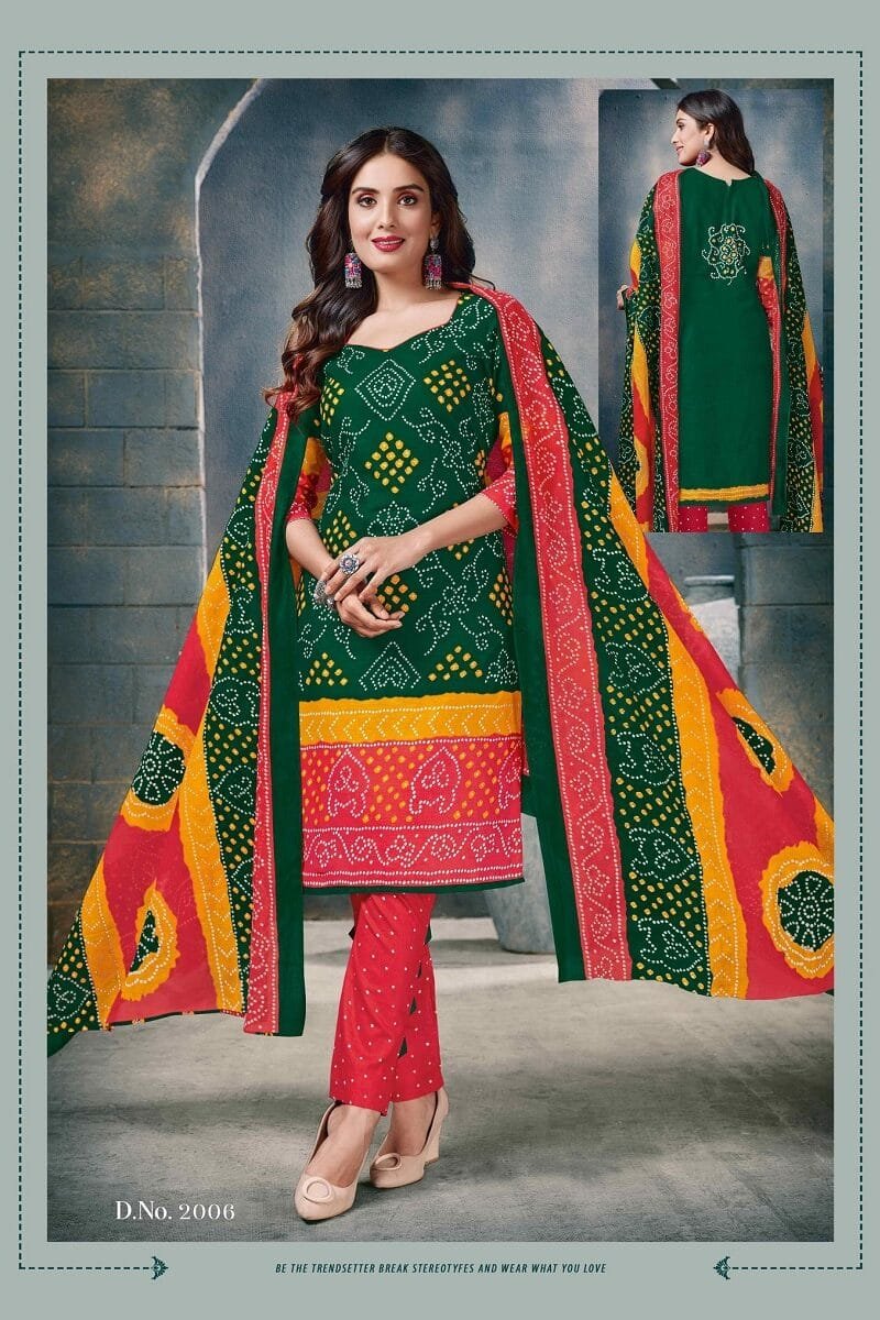 SC Bandhani Special Vol 2 Wholesale Cotton Dress Material