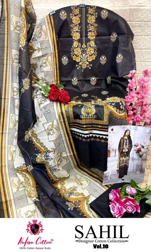 Sahil Cotton Collection Vol 10 Nafisa Wholesale Cotton Dress Material