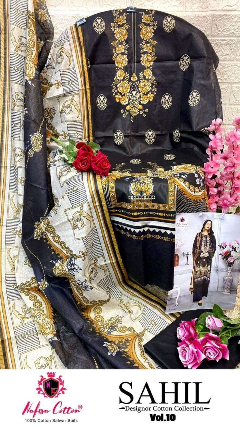 Sahil Cotton Collection Vol 10 Nafisa Wholesale Cotton Dress Material