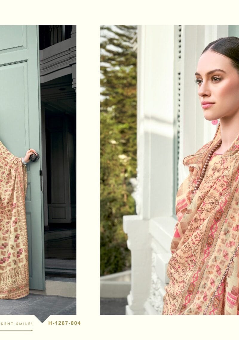 Shafaa Vol 3 Alok Suit Pure Jam Digital Cotton With Daman Embroidery