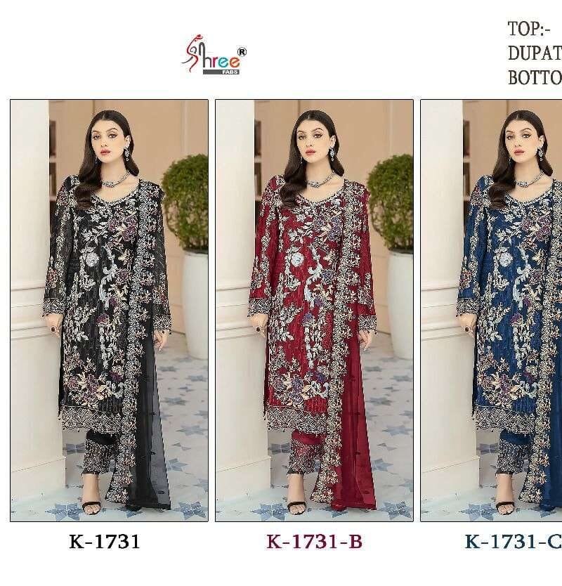 Shree Fabs K-1731 Colours Wholesale Pakistani Salwar Suits