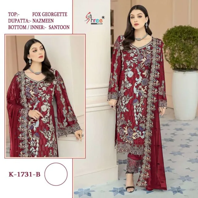 Shree Fabs K-1731 Colours Wholesale Pakistani Salwar Suits