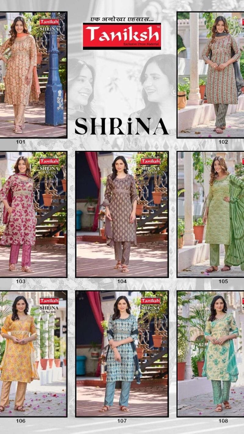 Shrina Vol 1 Taniksh Wholesale Readymade Collection