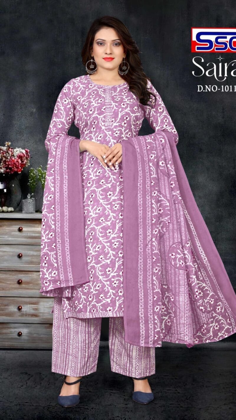 Ssc Creation Saira Cotton Magic Slub Print Cotton