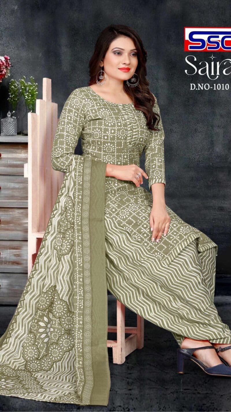 Ssc Creation Saira Cotton Magic Slub Print Cotton