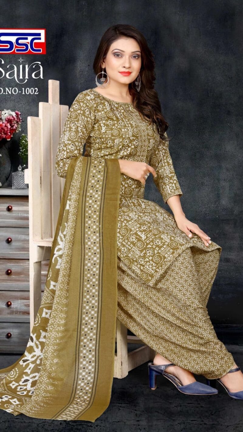 Ssc Creation Saira Cotton Magic Slub Print Cotton