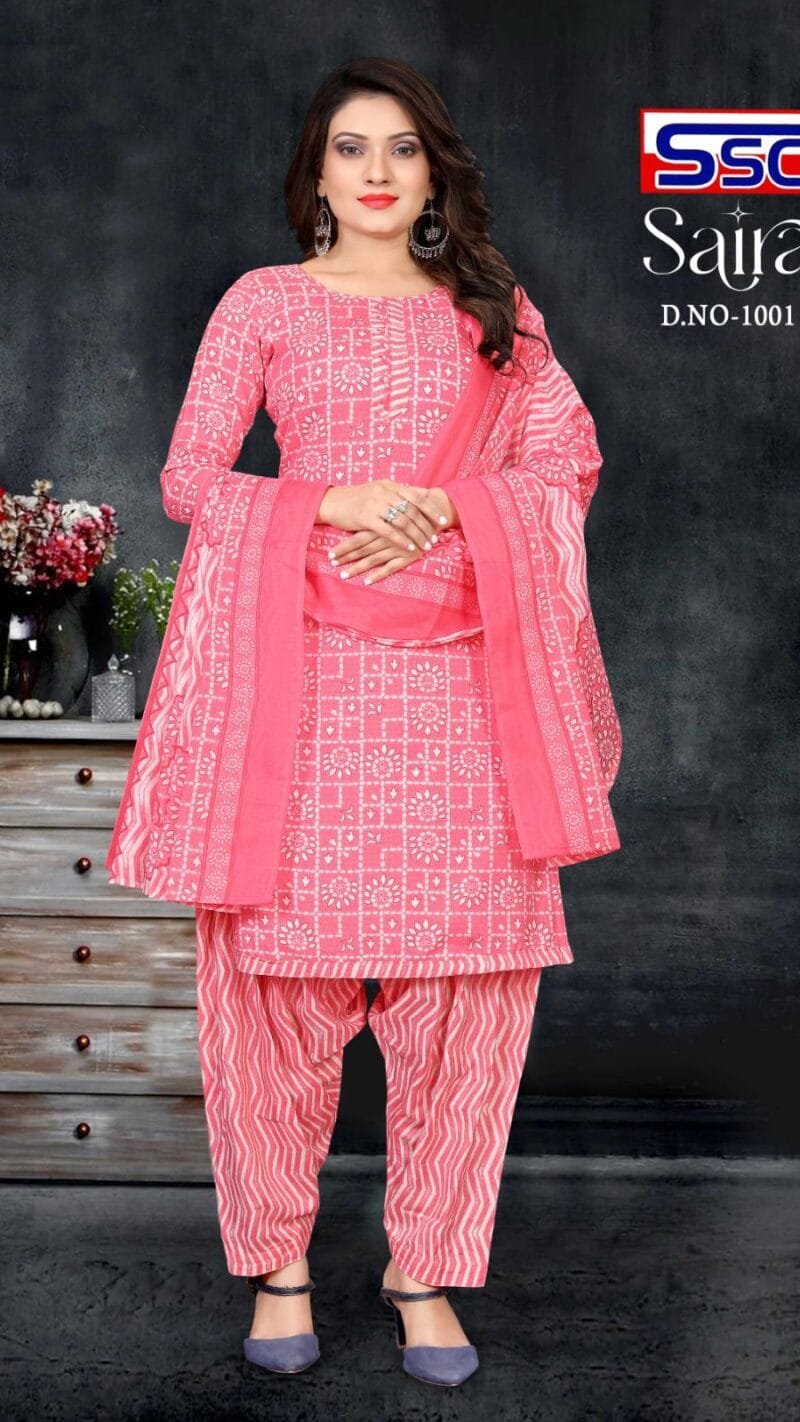 Ssc Creation Saira Cotton Magic Slub Print Cotton