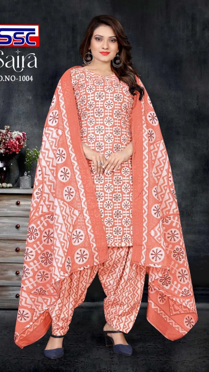 Ssc Creation Saira Cotton Magic Slub Print Cotton