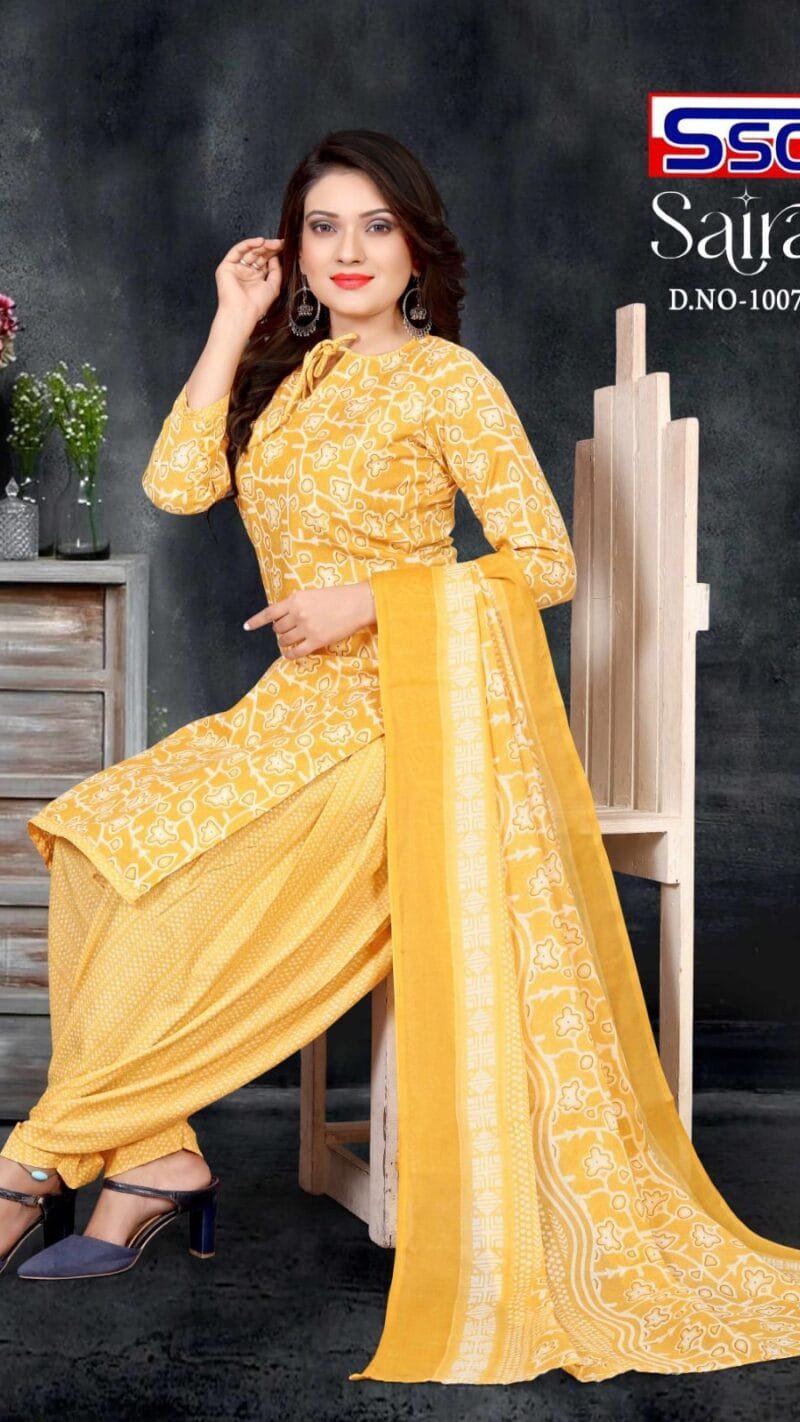 Ssc Creation Saira Cotton Magic Slub Print Cotton