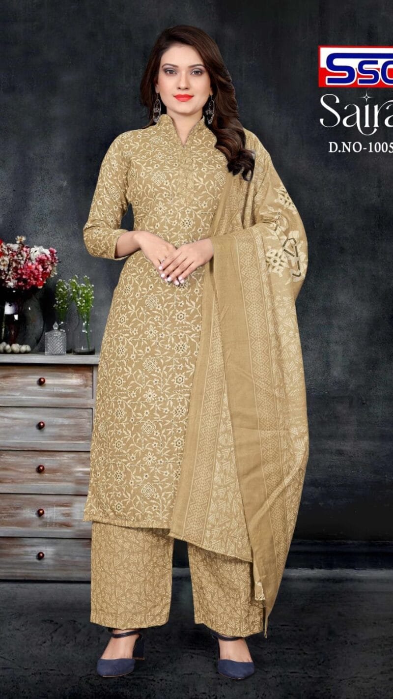 Ssc Creation Saira Cotton Magic Slub Print Cotton