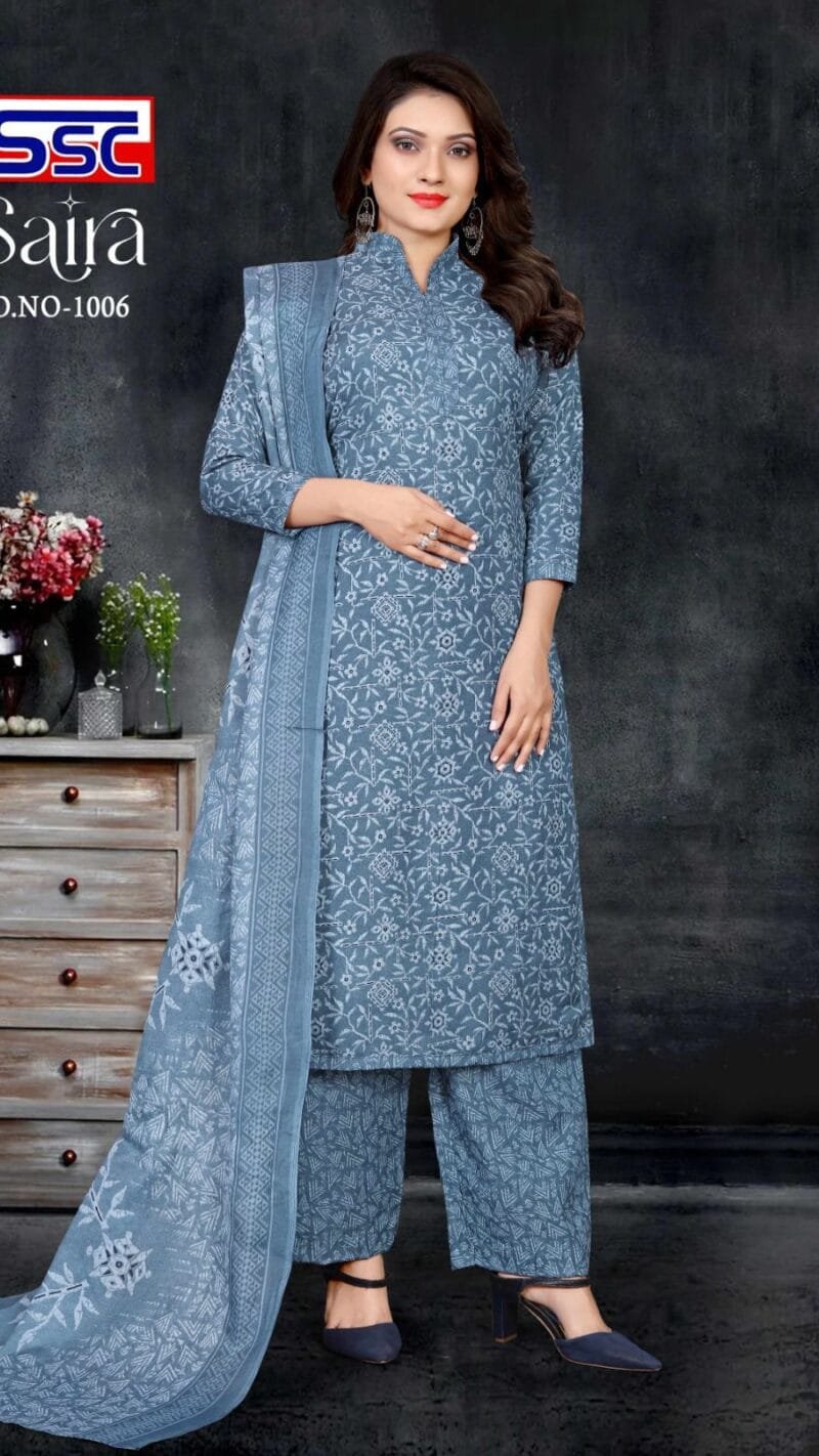 Ssc Creation Saira Cotton Magic Slub Print Cotton