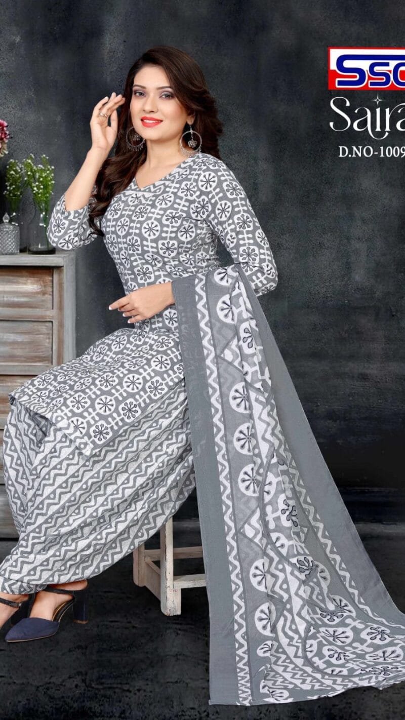 Ssc Creation Saira Cotton Magic Slub Print Cotton