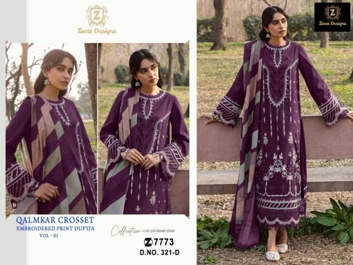 Ziaaz Designs 321 Semi Stitched Colours Pakistani Salwar Suits