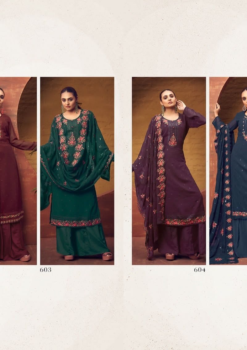 Zubeda Rangun Heavy Embroidery Duppta Work
