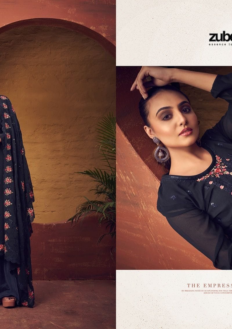 Zubeda Rangun Heavy Embroidery Duppta Work
