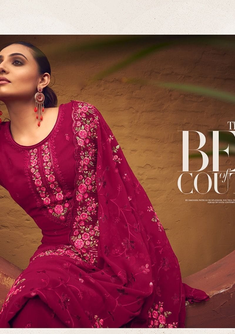 Zubeda Rangun Heavy Embroidery Duppta Work