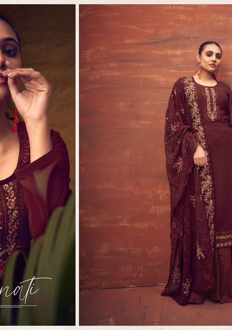 Zubeda Rangun Heavy Embroidery Duppta Work
