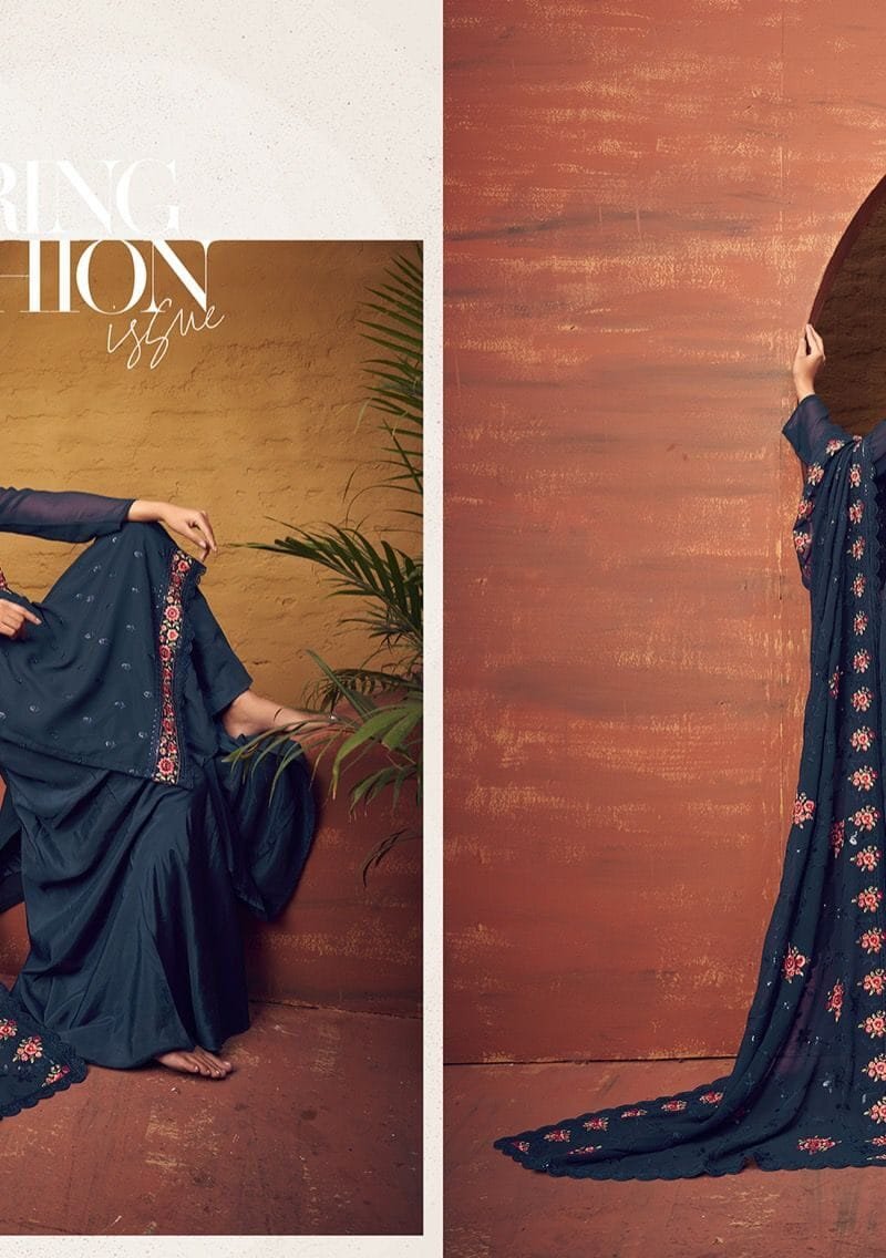 Zubeda Rangun Heavy Embroidery Duppta Work