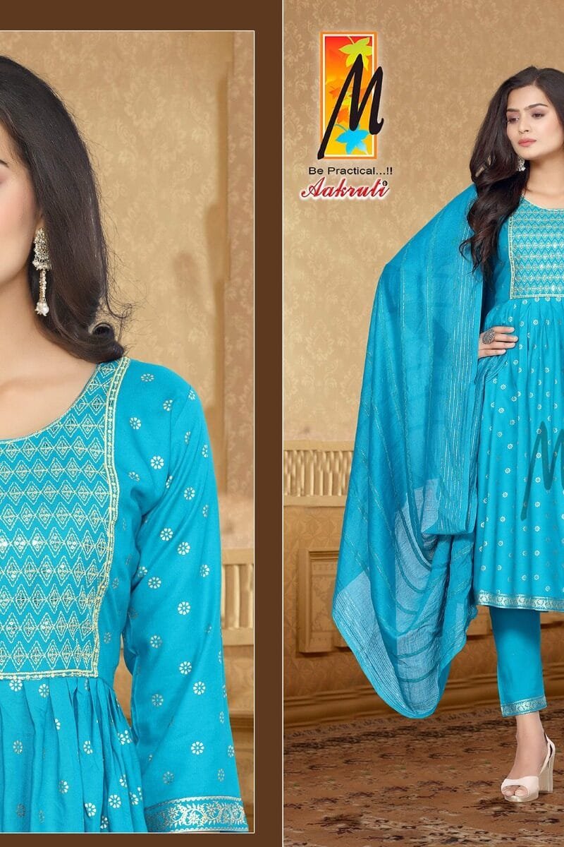 Aakruti Master Sequence Work Kurti with Bottom & Dupatta