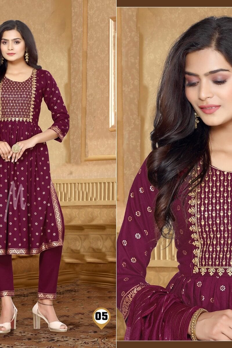 Aakruti Master Sequence Work Kurti with Bottom & Dupatta