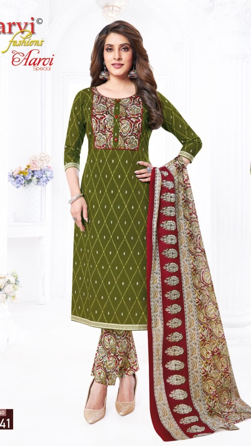 Aarvi Special Vol 19 Aarvi Fashion Wholesale Cotton Dress Material