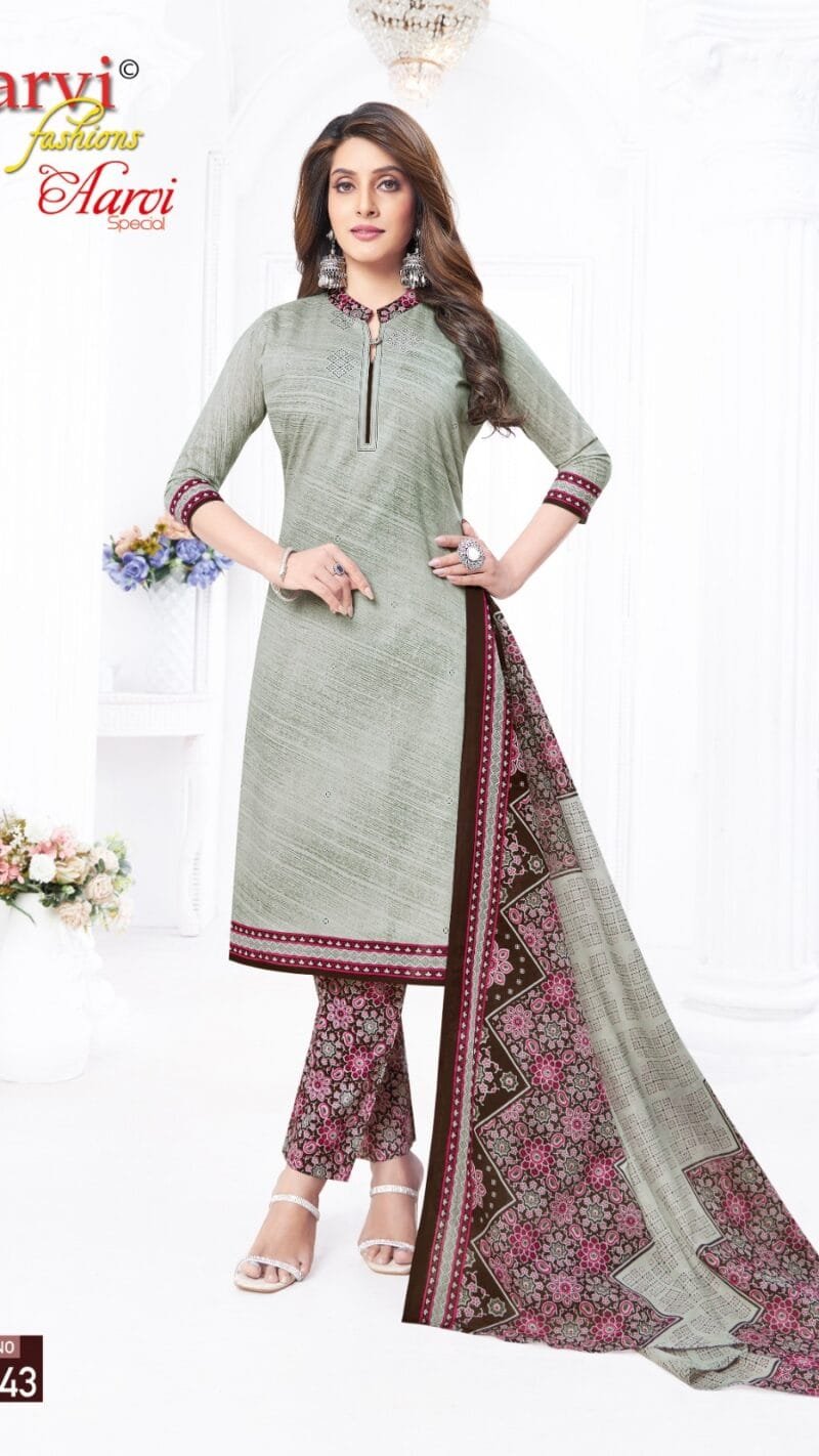 Aarvi Special Vol 19 Aarvi Fashion Wholesale Cotton Dress Material