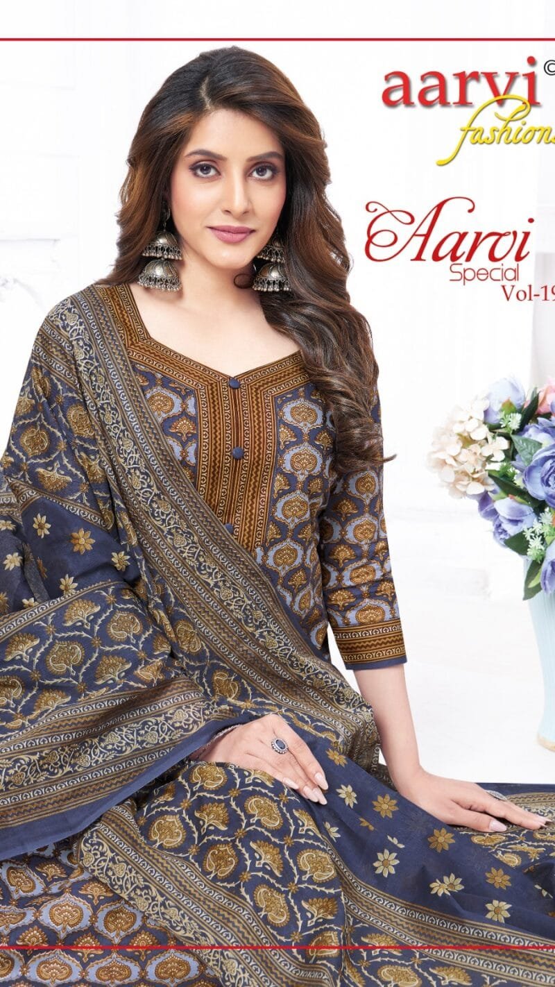 Aarvi Special Vol 19 Aarvi Fashion Wholesale Cotton Dress Material
