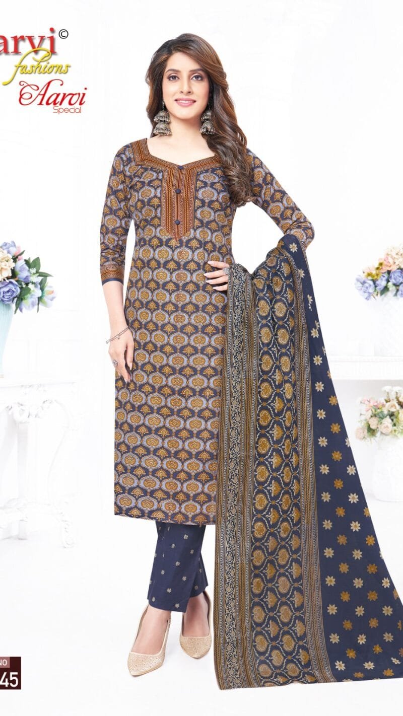 Aarvi Special Vol 19 Aarvi Fashion Wholesale Cotton Dress Material