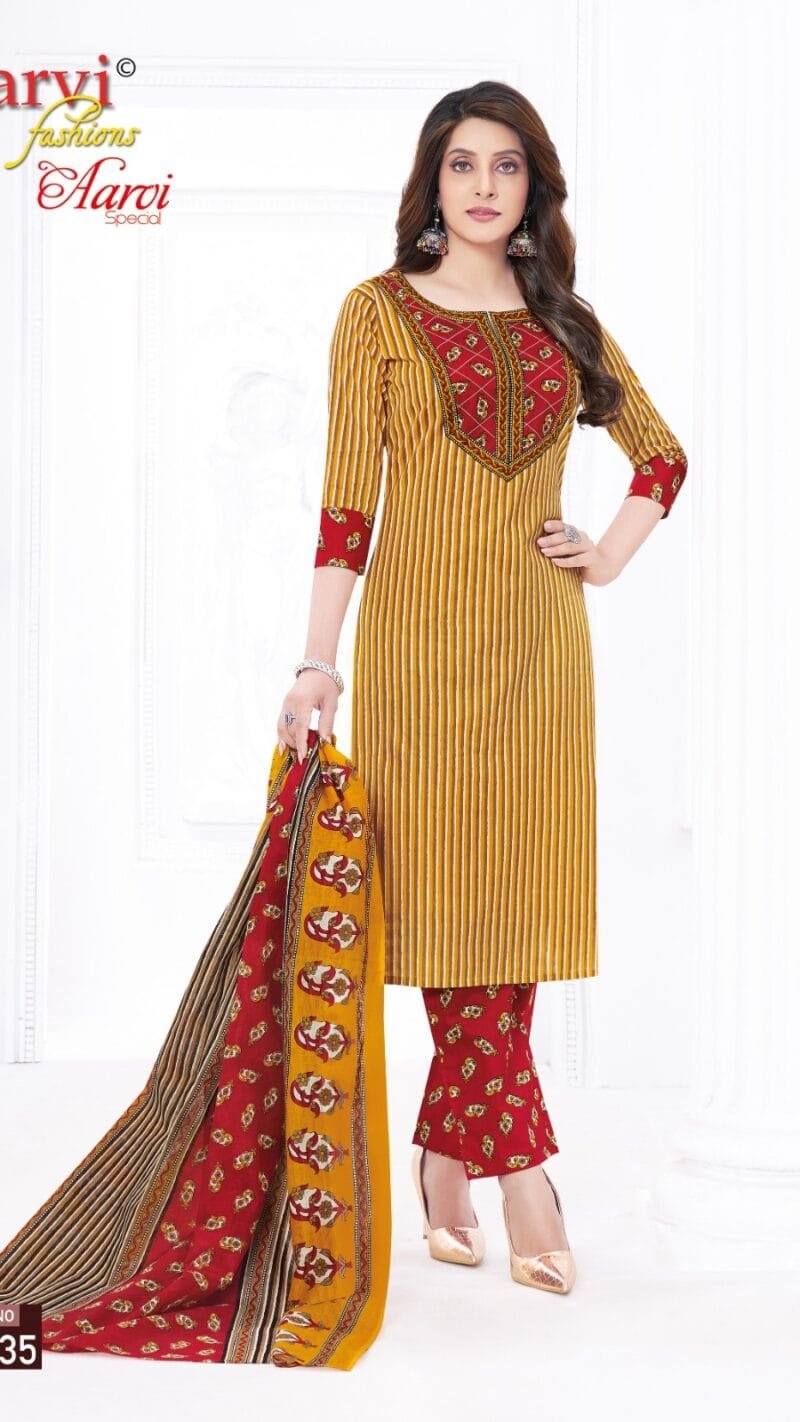 Aarvi Special Vol 19 Aarvi Fashion Wholesale Cotton Dress Material