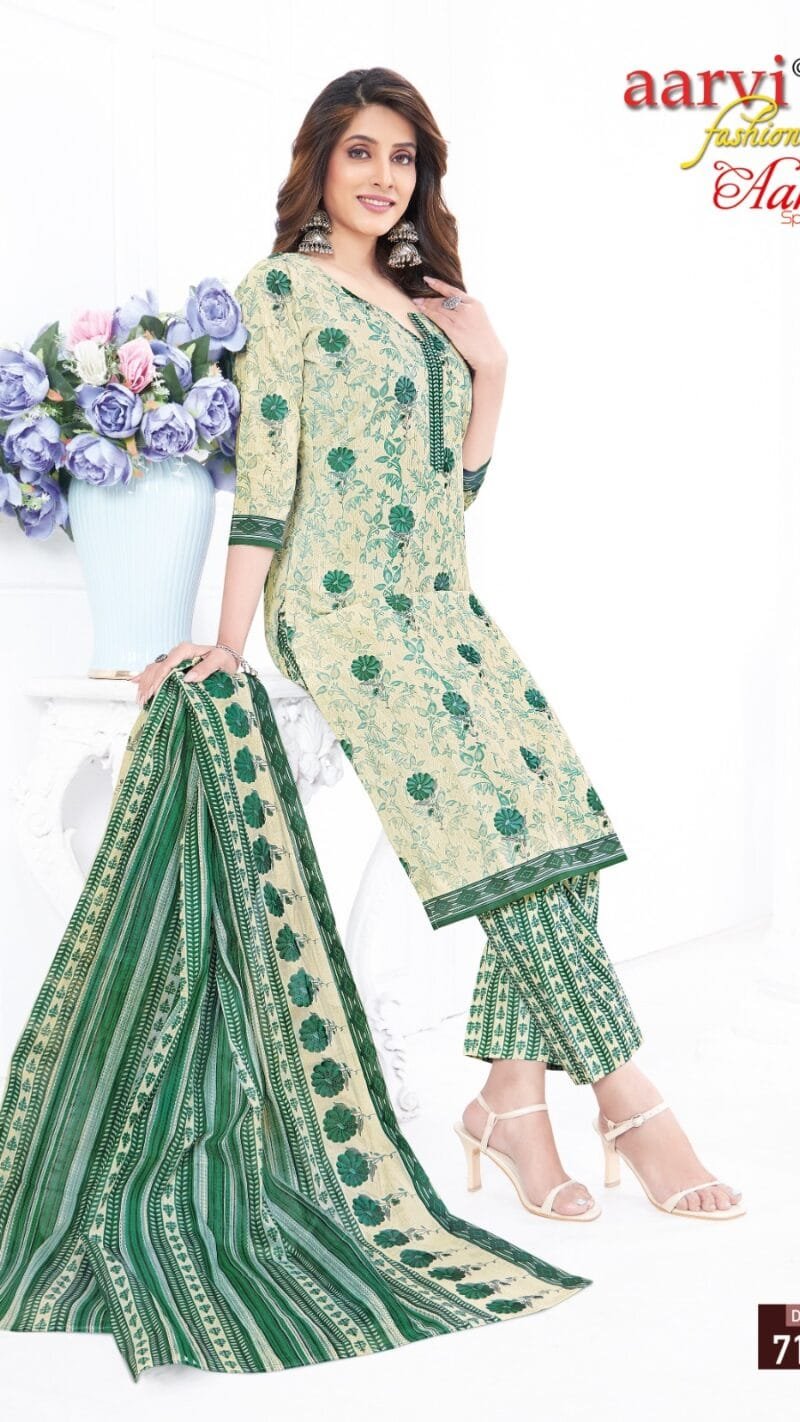 Aarvi Special Vol 19 Aarvi Fashion Wholesale Cotton Dress Material