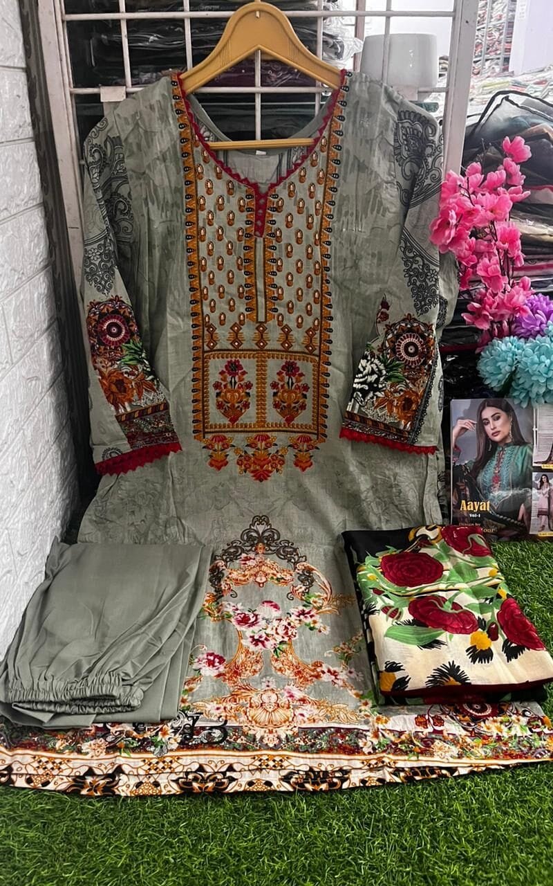 Aayat Agha Noor Readymade lawn cotton collection