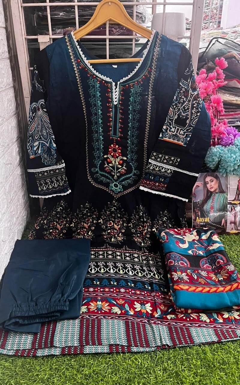 Aayat Agha Noor Readymade lawn cotton collection
