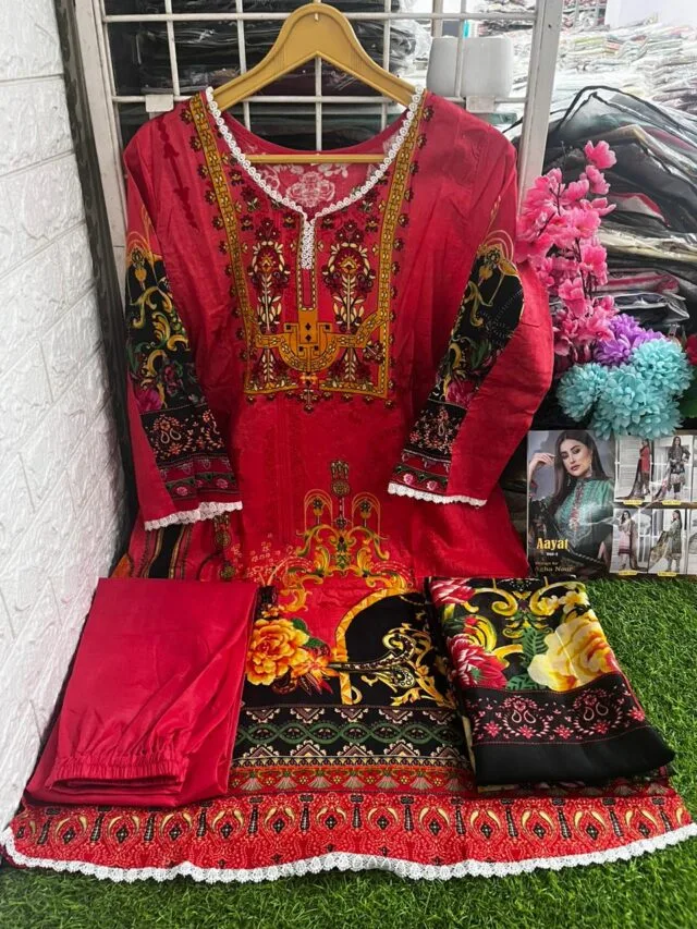 Aayat Agha Noor Readymade lawn cotton collection