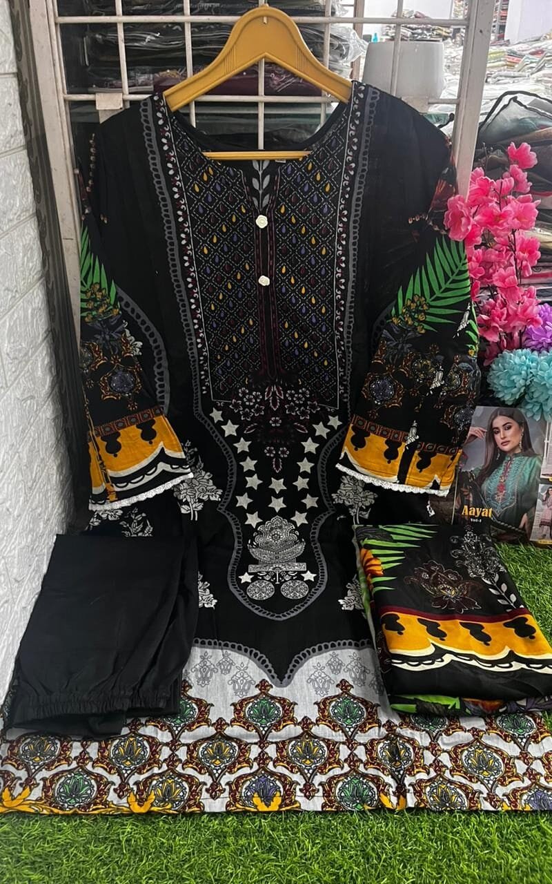 Aayat Agha Noor Readymade lawn cotton collection