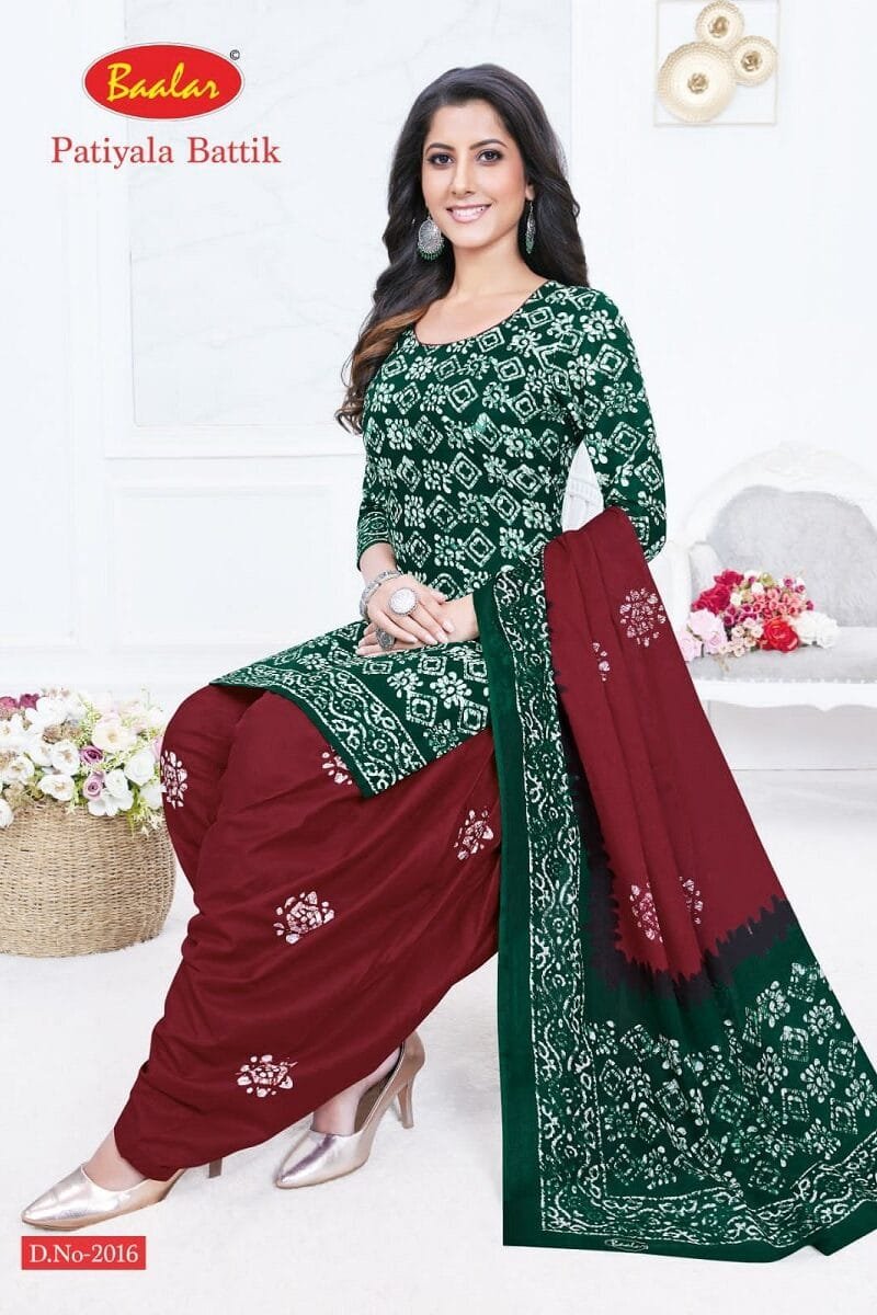Baalar Battik Patiyala Special Vol 2 Wholesale Cotton Dress Material