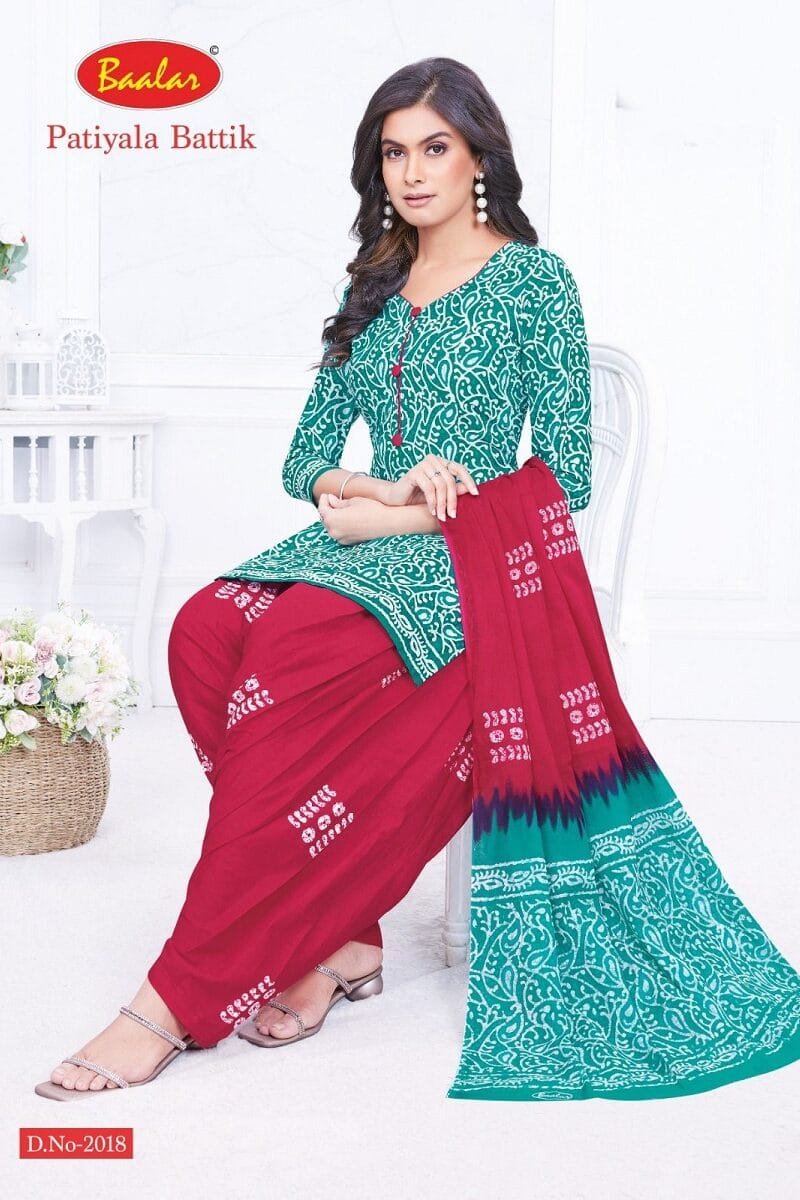 Baalar Battik Patiyala Special Vol 2 Wholesale Cotton Dress Material